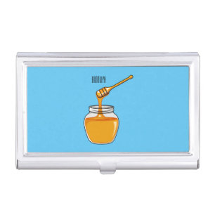 Honey cartoon illustration business card case