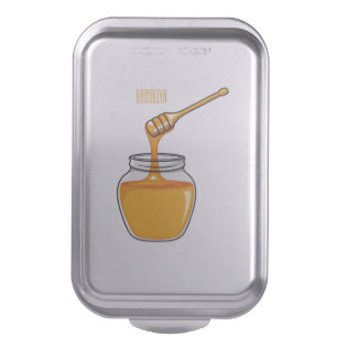 Honey cartoon illustration  cake pan
