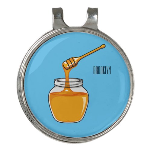 Honey cartoon illustration  golf hat clip