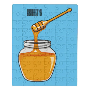 Honey cartoon illustration  jigsaw puzzle