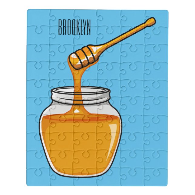 Honey cartoon illustration  jigsaw puzzle (Puzzle Vertical)