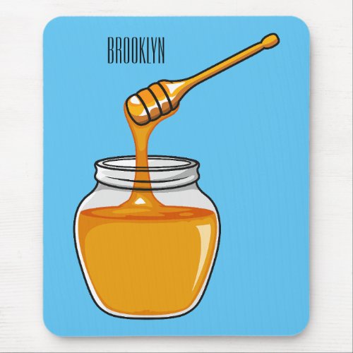 Honey cartoon illustration  mouse pad