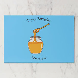 Honey cartoon illustration paper pad