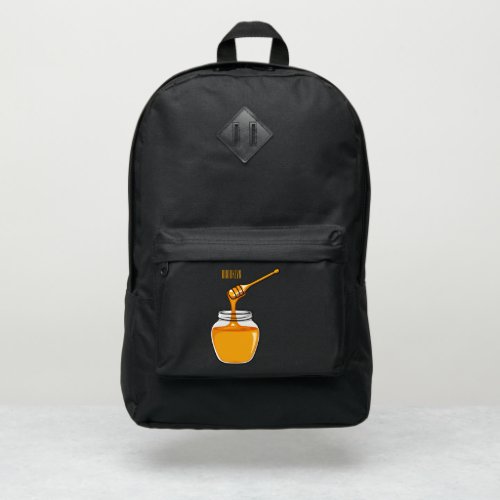 Honey cartoon illustration port authority backpack
