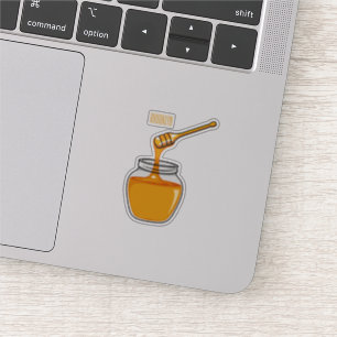 Honey cartoon illustration sticker