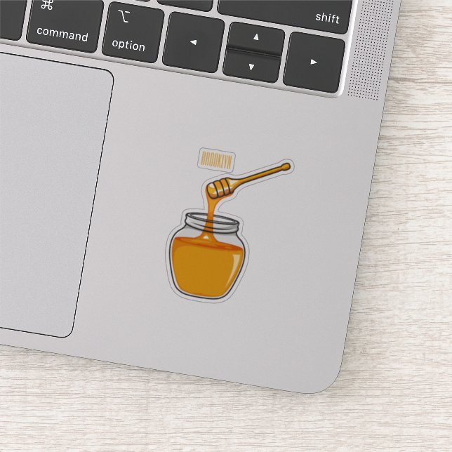 Honey cartoon illustration sticker (Detail)