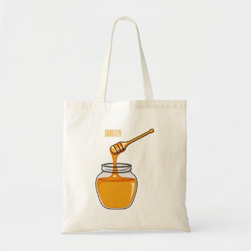 Honey cartoon illustration  tote bag
