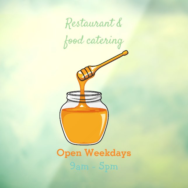 Honey cartoon illustration  window cling (Sheet 3)