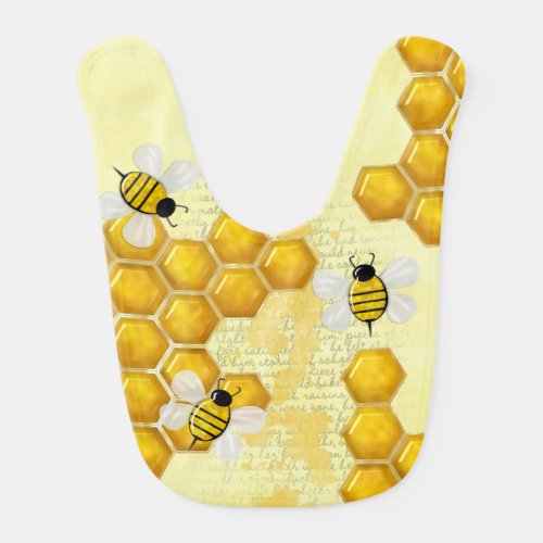 Honey Comb 3D Whimsey  Baby Bib