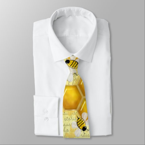 Honey Comb 3D Whimsey  Neck Tie