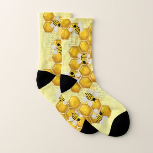 Honey Comb 3D Whimsey  Socks