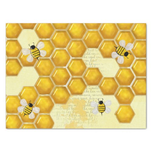 Honey Comb 3D Whimsey  Tissue Paper
