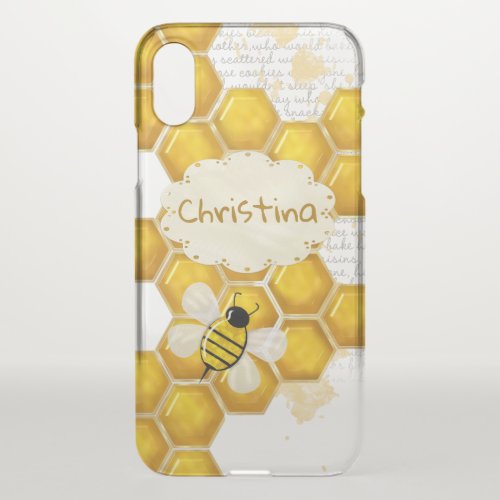 Honey Comb 3D Whimsey  iPhone X Case