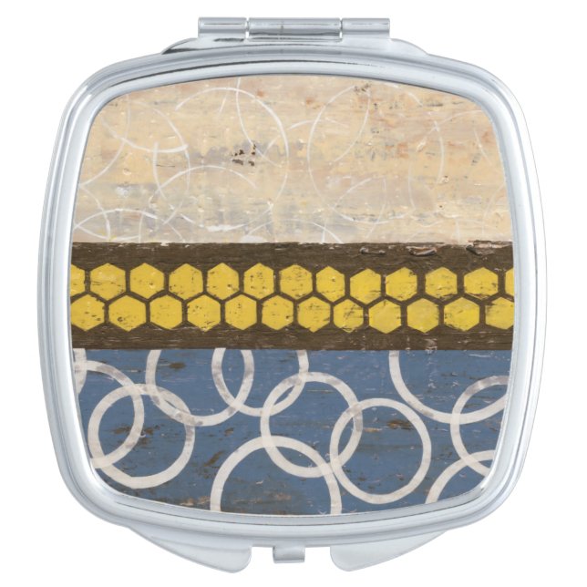 Honey Comb Abstract I Compact Mirror (Front)
