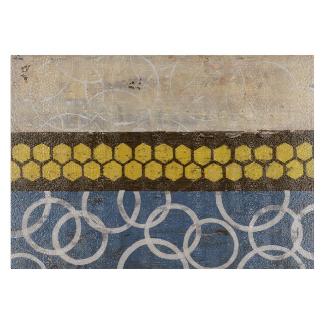 Honey Comb Abstract I Cutting Board (Front)