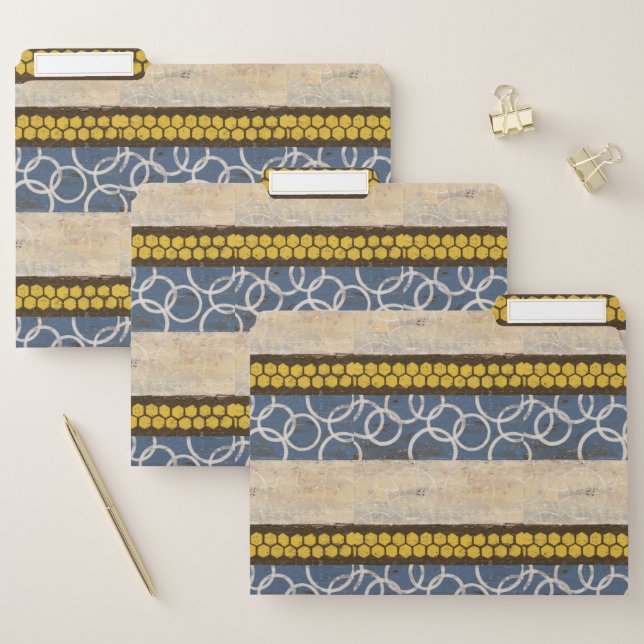 Honey Comb Abstract I File Folder (Set)