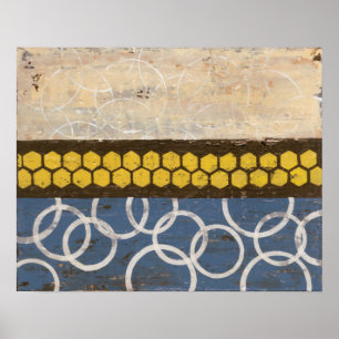 Honey Comb Abstract I Poster