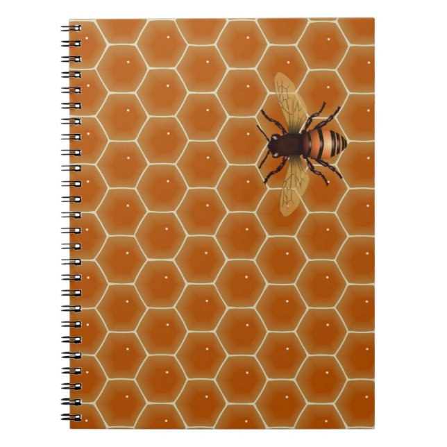 Honey Comb and Bee Notebook (Front)