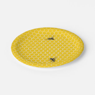 Honey Comb Bee Keeper Paper Plates
