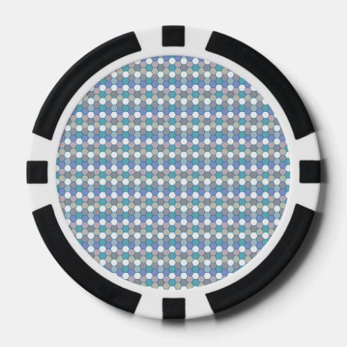 honey comb pattern poker chips