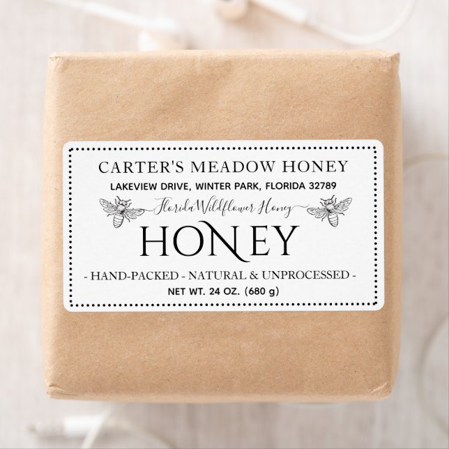 Honey Custom Level | Classic Round Stickers (Insitu)