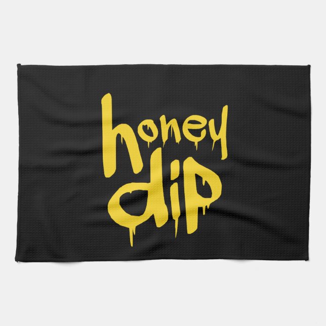 honey dip kitchen towel (Horizontal)