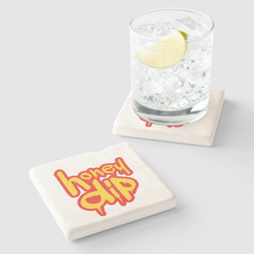 honey dip stone coaster