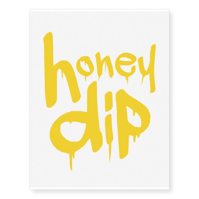 honey dip temporary tattoos (Front)