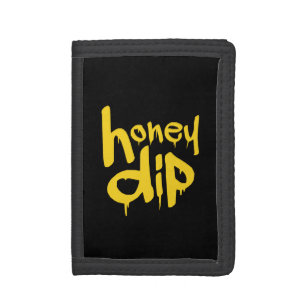 honey dip tri-fold wallet
