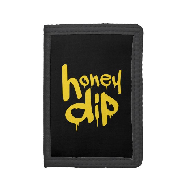honey dip tri-fold wallet (Front Vertical)
