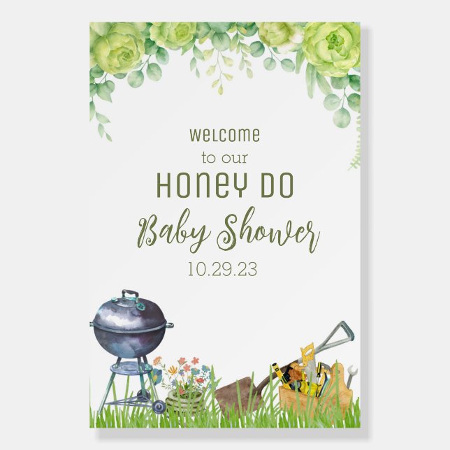 Honey Do Baby Shower Welcome sign (Front)