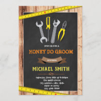 Honey do groom shower invitation