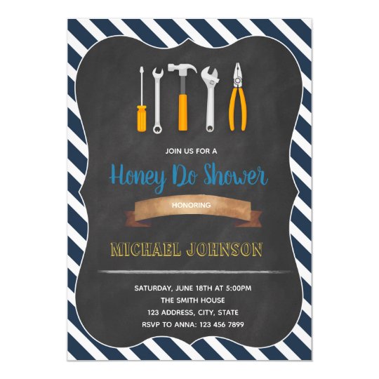 groom shower invitations