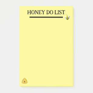 Honey Do List Bee Theme Notes
