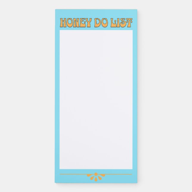 Honey Do List Cute Couples Magnetic Notepad (Front)