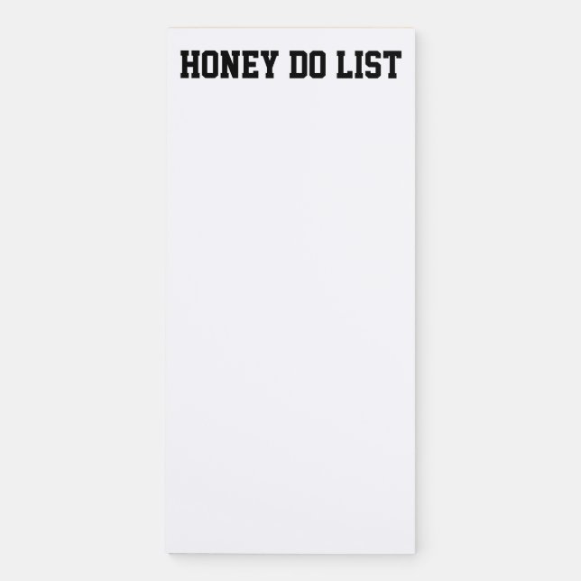 honey do list magnetic notepad (Front)