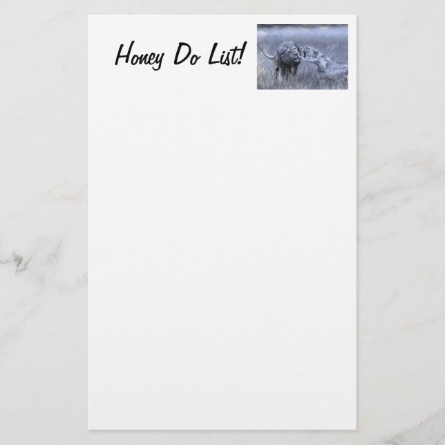 Honey Do List! Stationery (Front)