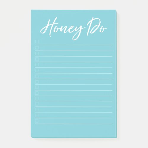 Honey Do List with Checkboxes Notepad