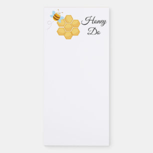 Honey Do List With Honey Bee And Honeycomb Magnetic Notepad