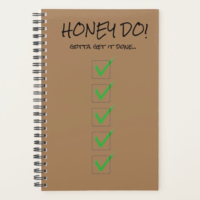 "HONEY DO" Planning Book Planner (Front)