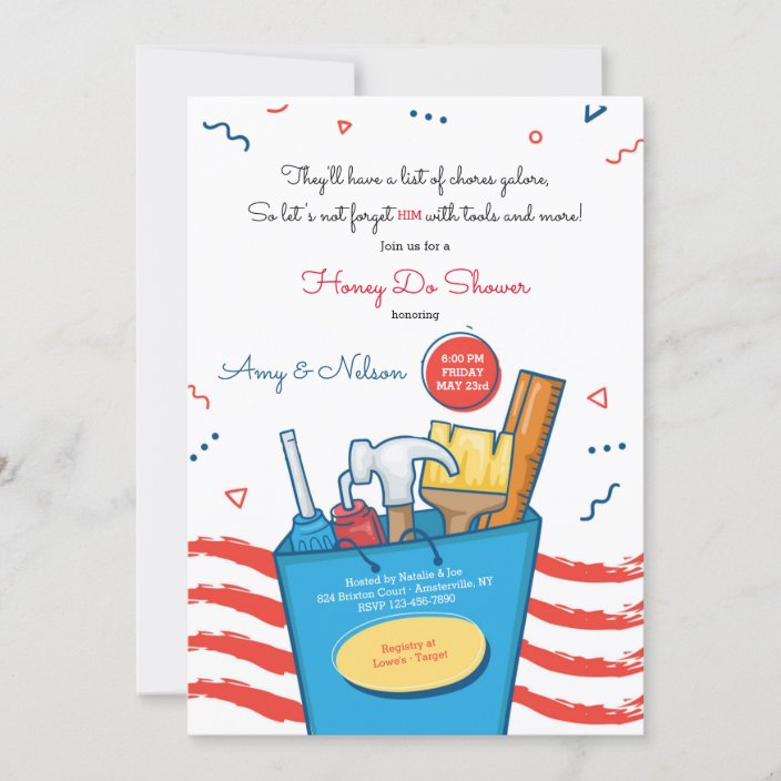 Honey Do Shower Invitation