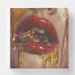 Honey Drip Beauty – Sensual Golden Portraits of Wo Wooden Box Sign