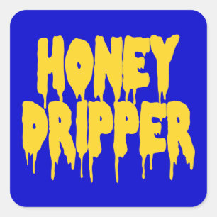 Honey Dripper Square Sticker