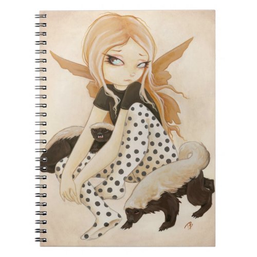 Honey- fairy with honey badgers notebook