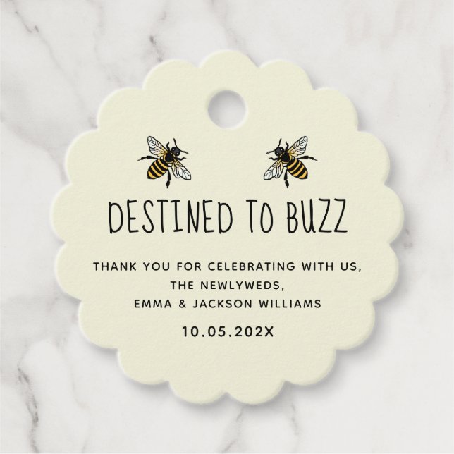 Honey favour Tags | Pure Honey (Front)