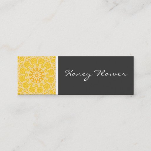 Customizable Honey Flower Kaleidoscope Business Card