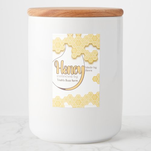 Honey food label set