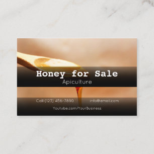 Honey for Sale Apiculture Business Company Busines Card