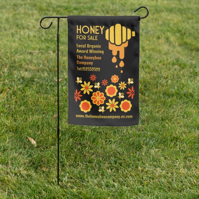Honey For Sale Garden Flag (In SItu)