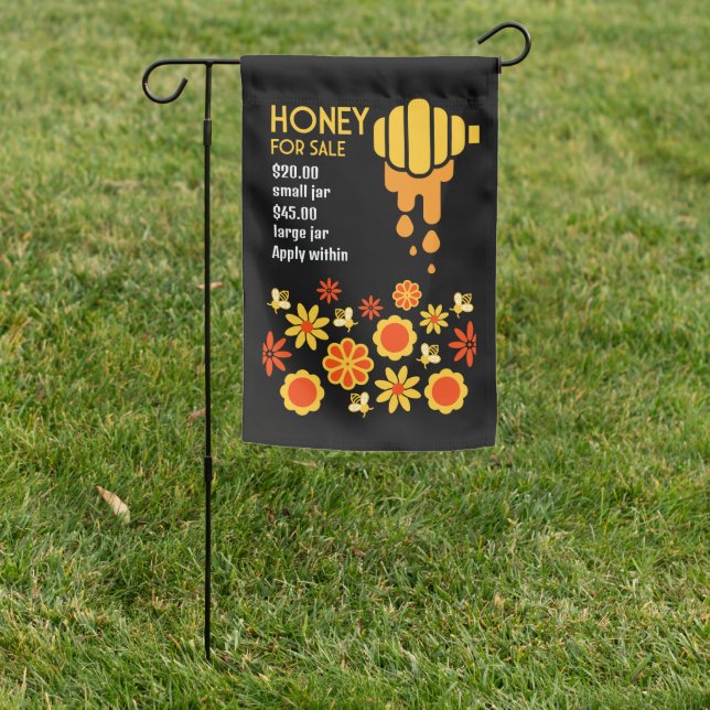 Honey For Sale Garden Flag (In SItu)